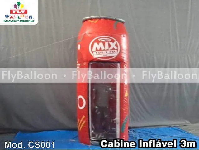 cabine inflável sorteios Rádio Mix FM Rio