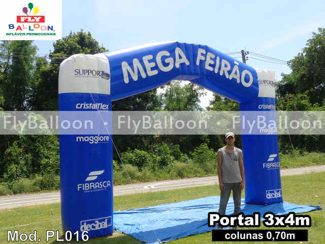 portal inflável promocional mega feirão de colchões