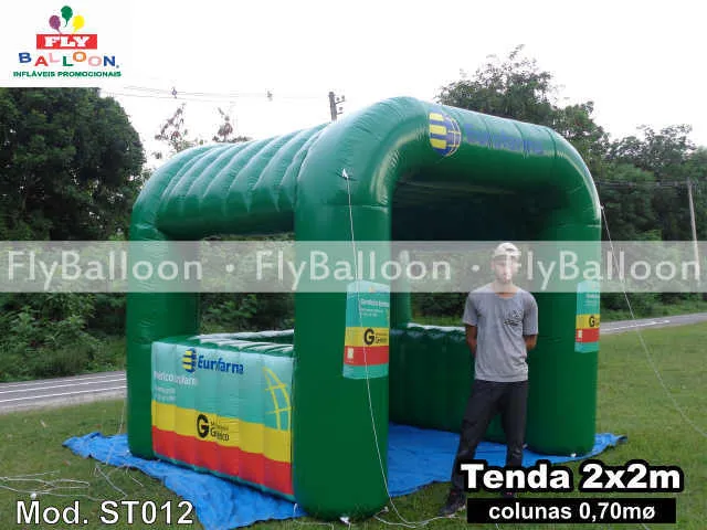 stand inflável promocional laboratório eurofarma