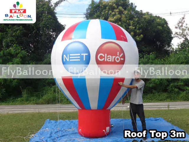 balão inflável promocional net claro