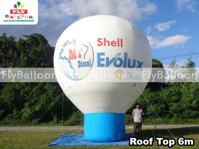 balão inflável promocional shell evolux