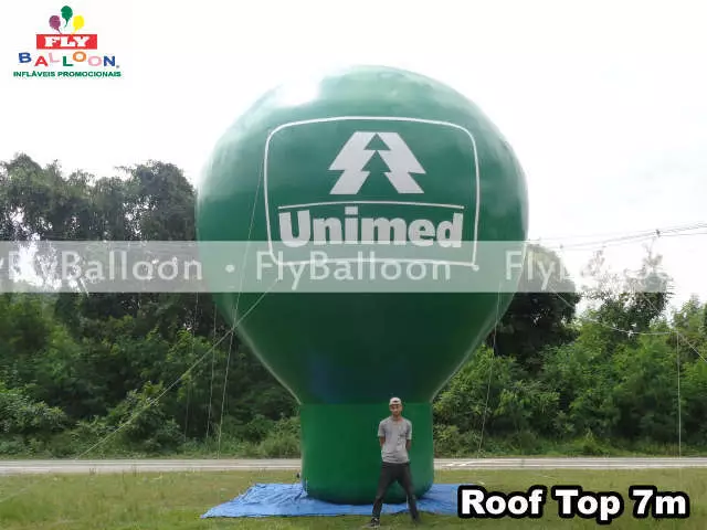 balão inflável promocional unimed