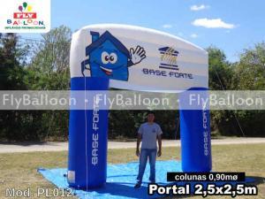 Pórtico inflável em Magé promocional Base forte materiais de construção