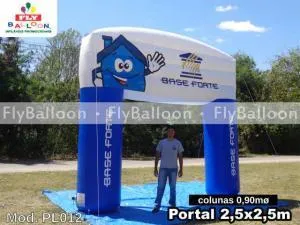 Pórtico inflável em Magé promocional Base forte materiais de construção 