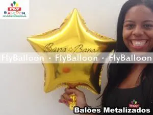 balao metalizado personalizado bana bana star