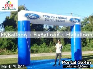 portico inflavel promocional ford taxa 0%