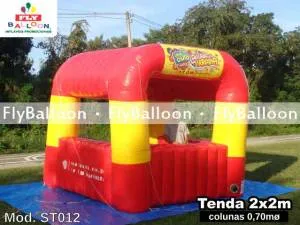 tenda inflável promocional rádio fm o dia