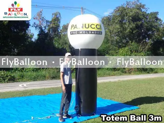totem ball inflável promocional panucci pre moldados
