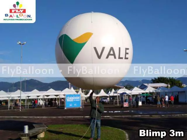 balão aéreo blimp promocional vale