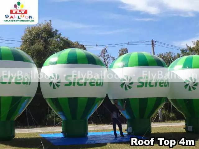 baloes gigantes inflaveis promocionais roof top sicredi