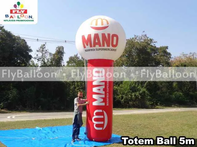 inflável promocional totem ball mano manfroi supermercados