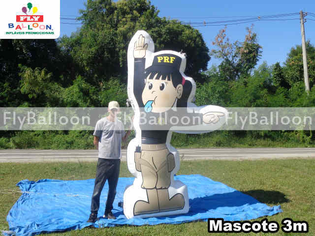 mascote gigante inflável promocional PRF