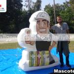 mascote gigante inflável promocional casa forte