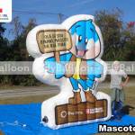 mascote gigante inflável promocional ilha pura carvalho hosken