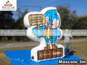 mascote gigante inflavel promocional ilha pura carvalho hosken no Rio de Janeiro - RJ