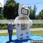 mascote gigante inflável promocional saae barra mansa