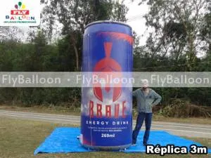 replica gigante inflavel promocional brave energy drink