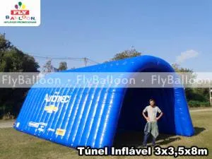 tunel inflavel promocional automec chevrolet em Americana - SP