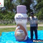 replica gigante inflavel promocional nutridrink protein
