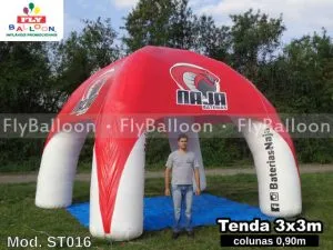 tenda inflavel personalizada naja baterias