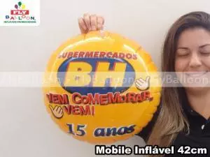 mobile inflavel promocional supermercados bh 15 anos