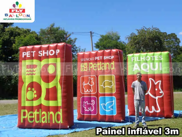 paineis inflaveis promocionais petland