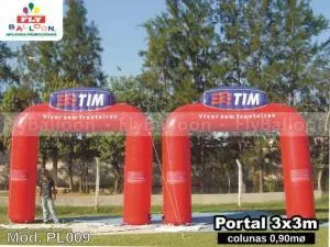 Pórticos infláveis promocionais tim
