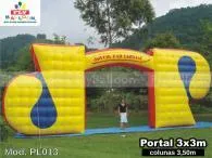 Pórtico inflável em Laranja da Terra