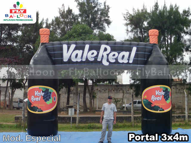 portal inflável promocional vinho vale real