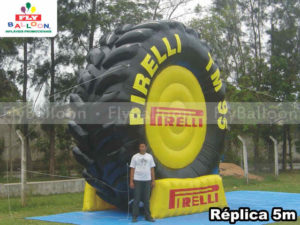 replica inflavel promocional pneu pirelli tm 95