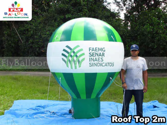balão inflável promocional roof top senar mg
