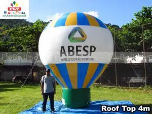 balao promocional roof top ABESP protecao veicular