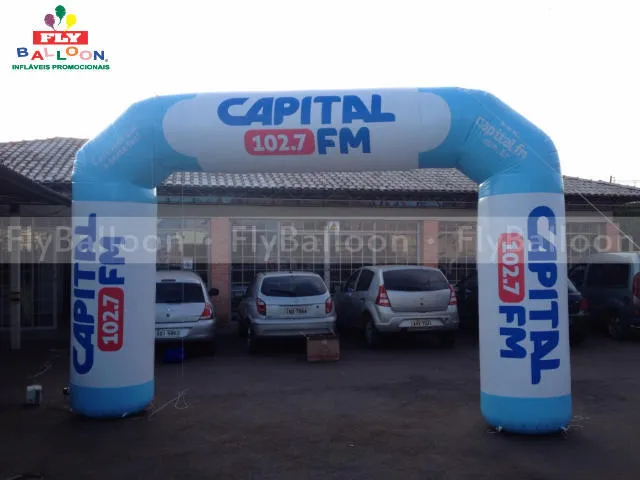 pórtico inflável rádio capital fm