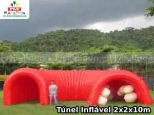tunel inflavel promocional em curva