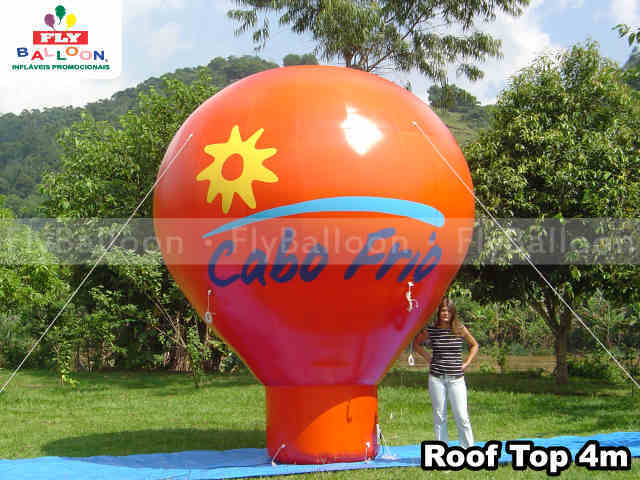 balão inflável promocional roof top prefeitura de cabo frio
