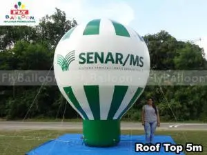 balao promocional inflavel roof top SENAR MS