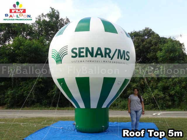 balão promocional inflável roof top SENAR MS