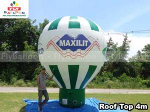 balão promocional inflável roof top maxilit