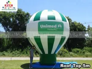 balao promocional inflavel roof top unimed pelotas rs