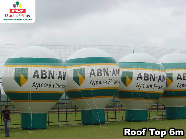 balões infláveis promocionais roof top ABN AMRO aymoré financiamentos