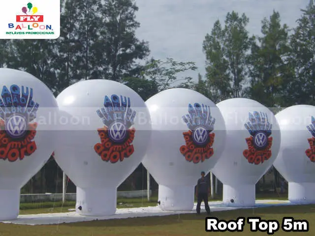 balões promocionais roof top feirão de fábrica volkswagen