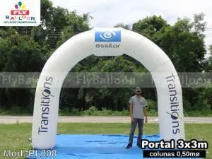 portal inflável promocional essilor