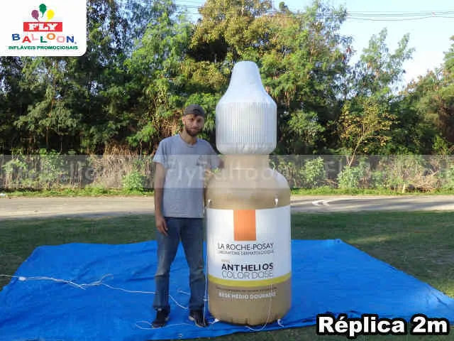 réplica inflável gigante promocional la roche anthelios color dose