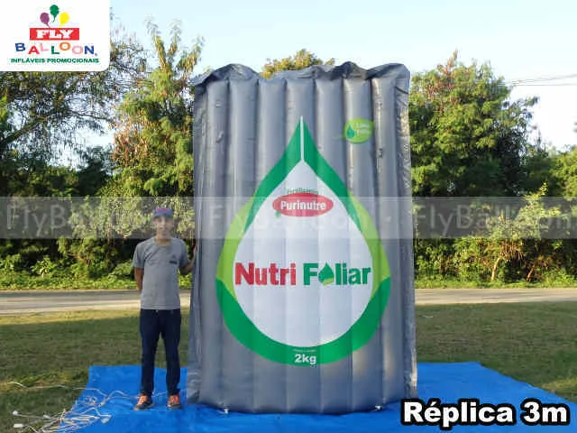 réplica inflável gigante promocional nutri foliar