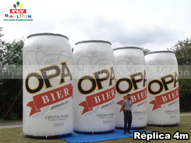 replicas infláveis promocionais latas cerveja opa bier joinville