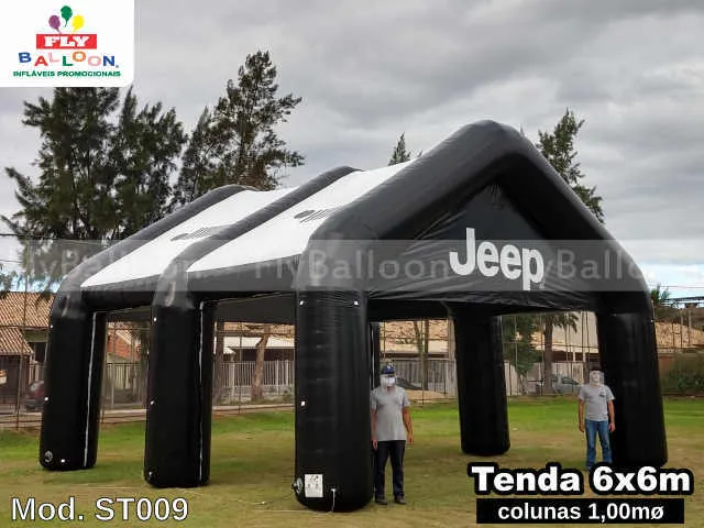 tenda inflável promocional jeep