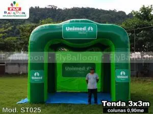 Tendas infláveis em Ibitinga