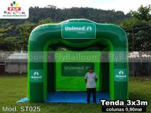 Tendas infláveis em Ibitinga
