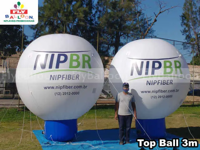balões infláveis promocionais top ball nipfiber internet fibra ótica em São Jose dos Campos - SP