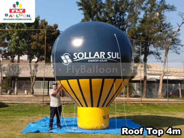 balão inflável promocional roof top sollar sul energia solar